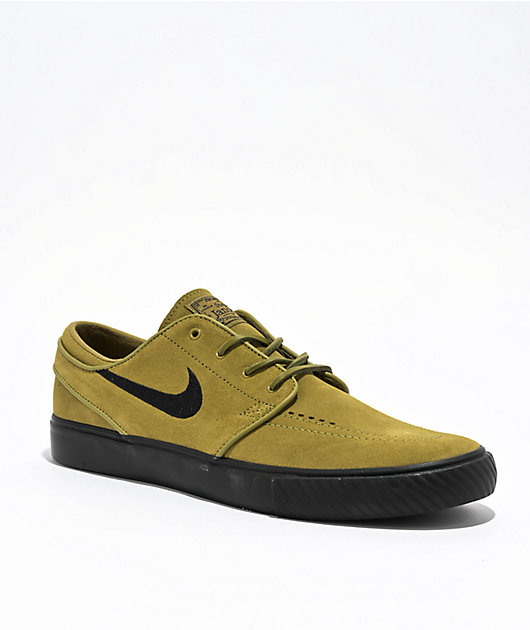 靴 NIKE SB ZOOM JANOSKI OG+ PREMIUM Nike SB Zoom Janoski OG+ Pacific Moss & Black Skate Shoes | Zumiez